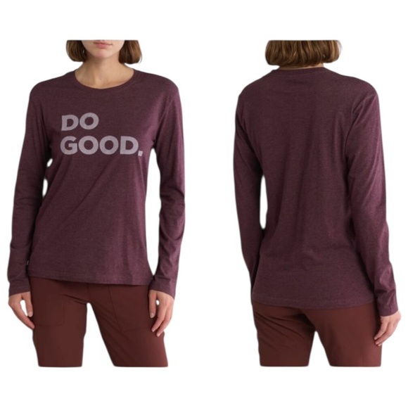 cotopaxi Tops - NWT Cotopaxi Do Good Organic Long Sleeve Purple T-Shirt Size XS
